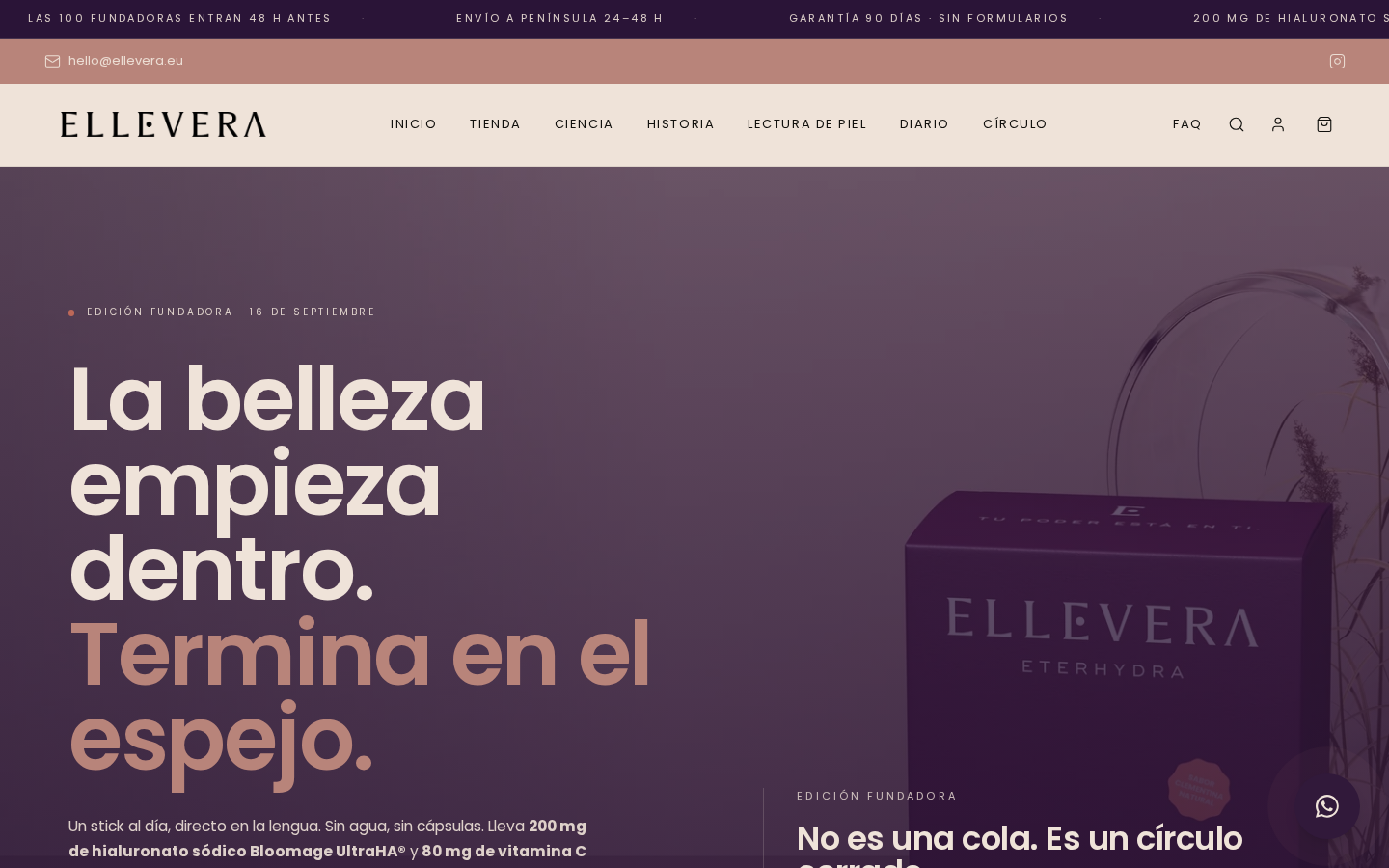 ELLEVERA — Nutricosmética · Europa