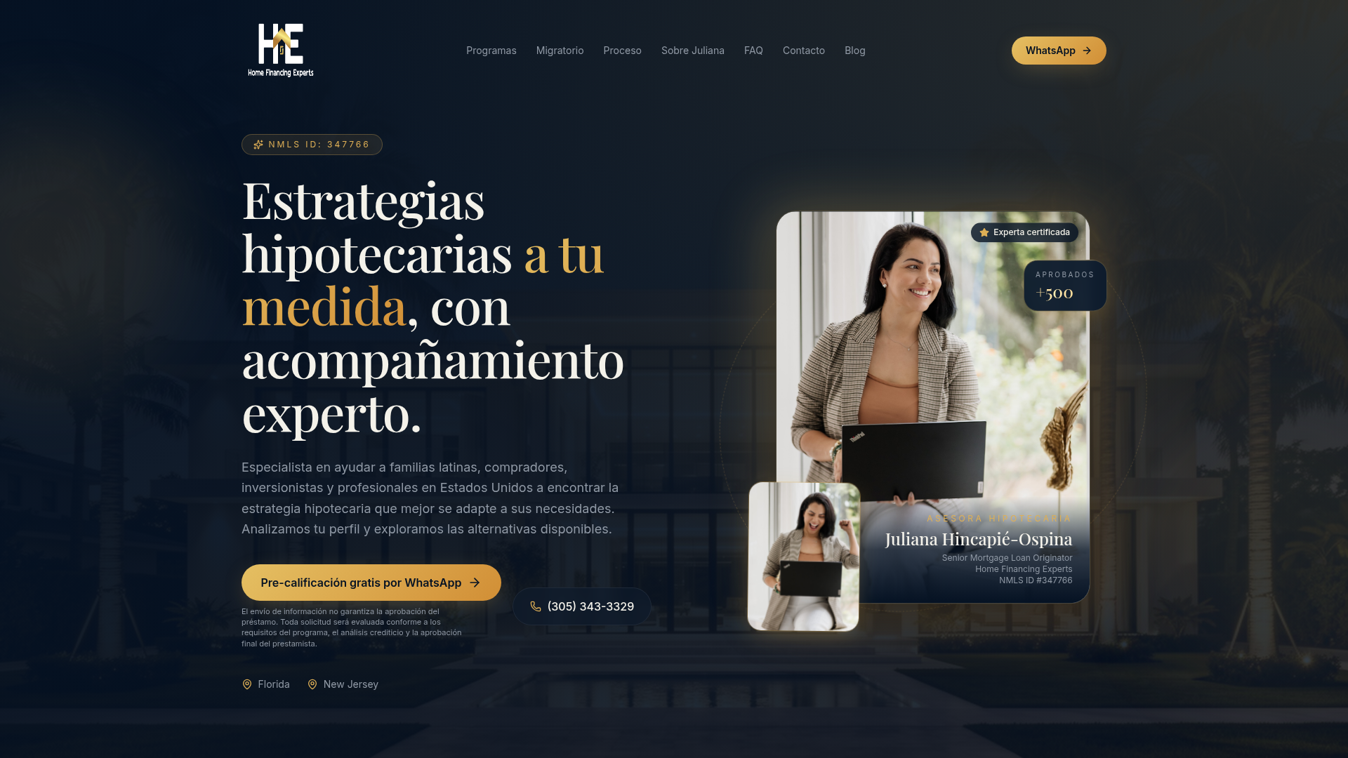 Juliana Tu Asesora — Finanzas · Hipotecas USA