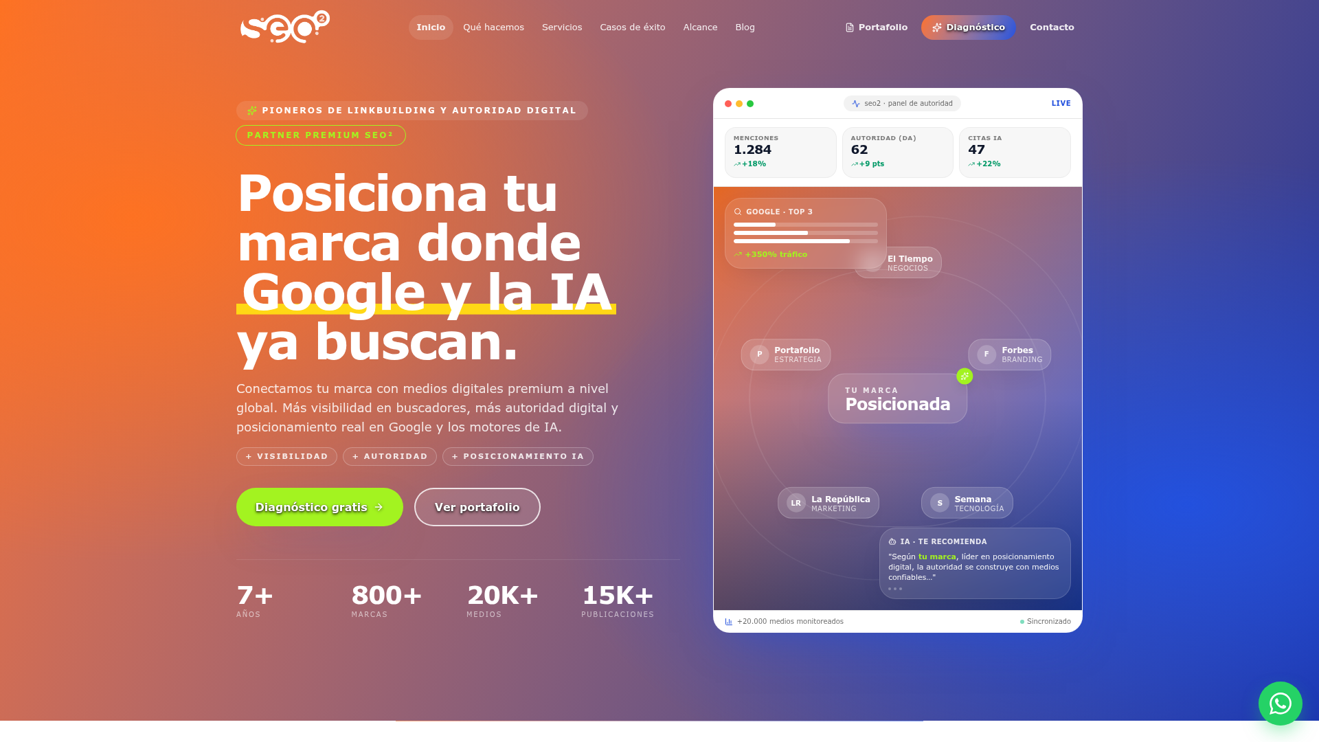 SEO2 — Marketing · Marketplace de medios